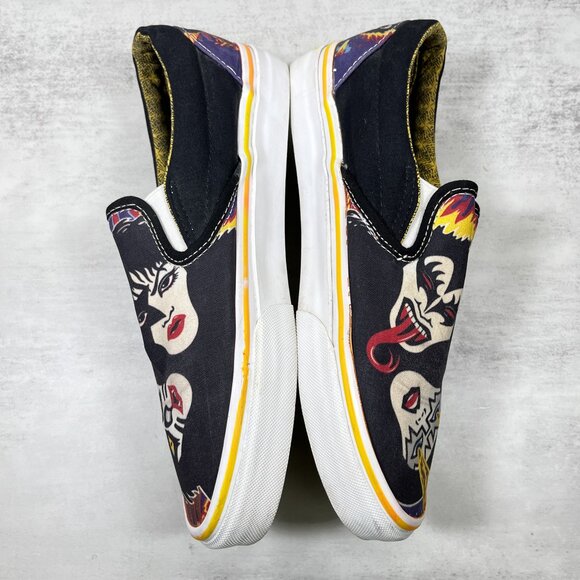 Vans Kiss Rock and Roll Over Slip on Sneakers - Men's Size 8 / Women's 9.5 - Picture 7 of 10